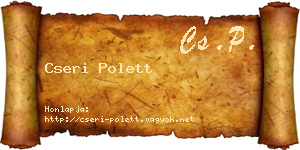 Cseri Polett névjegykártya